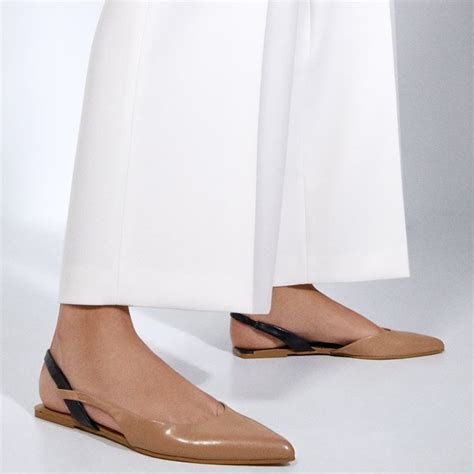 flat slingback shoes zara.